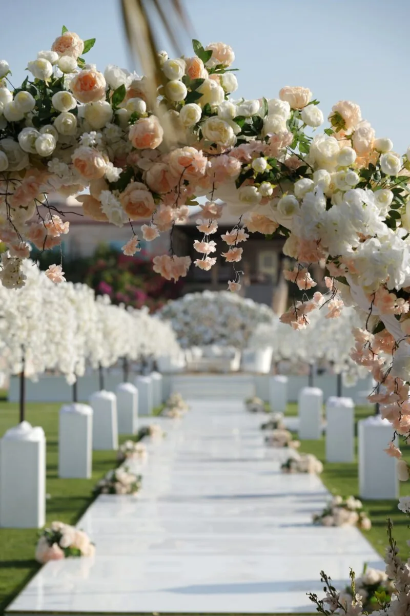 Wedding reception styled in the UAE